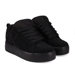 Zapatilla DC Shoes Court Graffik Plataforma Mujer Negra