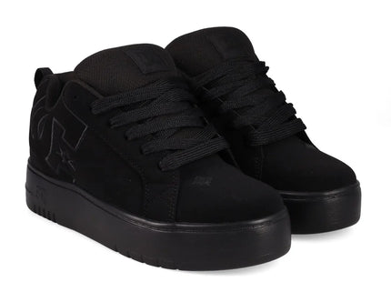 Zapatilla DC Shoes Court Graffik Plataforma Mujer Negra