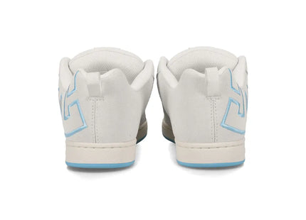 Zapatilla DC Court Graffik SD Mujer Blanco Hueso Azul Gamuza Urbana