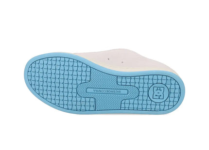 Zapatilla DC Court Graffik SD Mujer Blanco Hueso Azul Gamuza Urbana