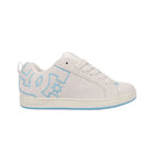 Zapatilla DC Court Graffik SD Mujer Blanco Hueso Azul Gamuza Urbana