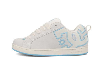 Zapatilla DC Court Graffik SD Mujer Blanco Hueso Azul Gamuza Urbana