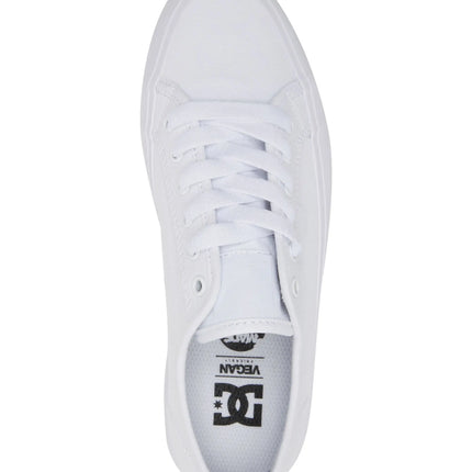 ZAPATILLA DC MUJER URBANA LONA BLANCA CON PLATAFORMA - ZAPATILLAS DC MANUAL PLATFORM WHITE ADJS300280(WW0)