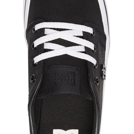 ZAPATILLA MUJER DC URBANA NEGRA/BLANCO CON PLATAFORMA  - ZAPATILLAS DC TRASE PLATFORM TX SE BLK/WHT ADJS300196