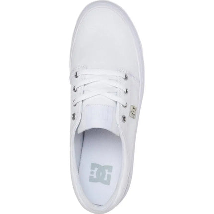 ZAPATILLA MUJER DC URBANA BLANCA CON PLATAFORMA - ZAPATILLAS DC TRASE PLATFORM WHT/SLV ADJS300285