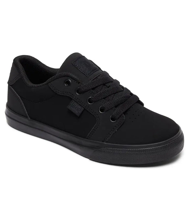 ZAPATILLA DC ANVIL NEGRA COMPLETA - ZAPATILLA SKATER NIÑO/A DC ADBS300245