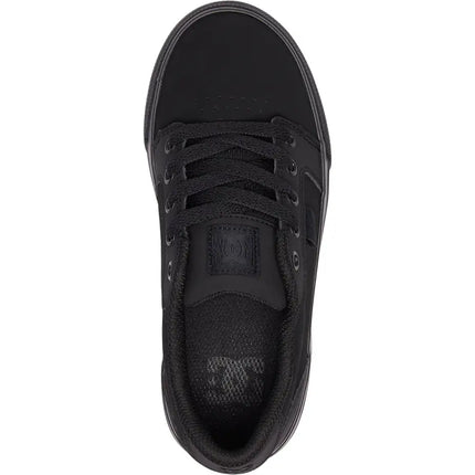 ZAPATILLA DC ANVIL NEGRA COMPLETA - ZAPATILLA SKATER NIÑO/A DC ADBS300245