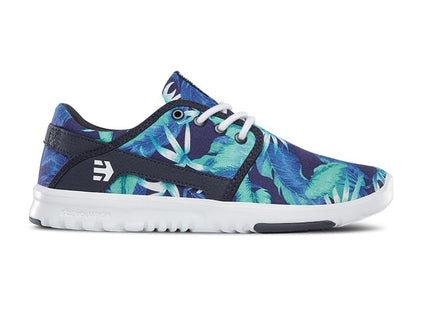Zapatilla Etnies Scout Mujer Azul Blanco Azul Marino Caña Baja