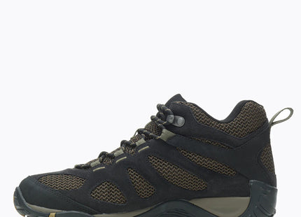 Botín Merrell Yokota 2 Mid WP Hombre Negro Oliva Impermeable