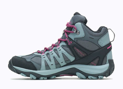 Botín Merrell Accentor 3 Sport Mid GTX Mujer Gris Fucsia Trail