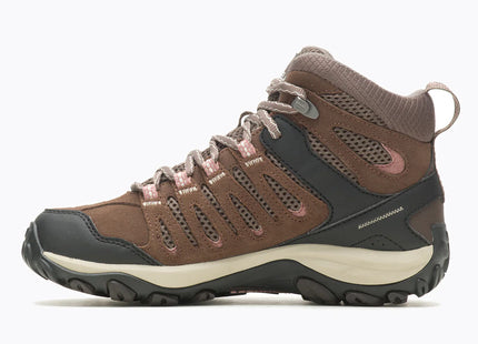 Botín Merrell Crosslander 3 Mid WP Mujer Marrón Gris Impermeable