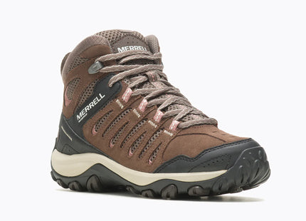 Botín Merrell Crosslander 3 Mid WP Mujer Marrón Gris Impermeable