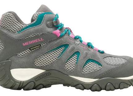Botín Merrell Yokota 2 Mid WP Mujer Gris Roca Impermeable Trail