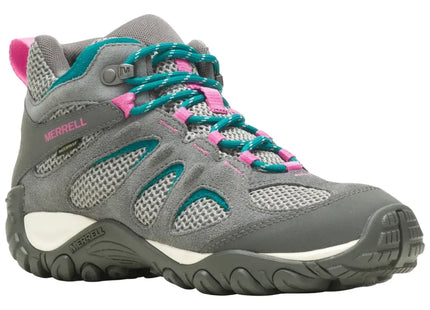 Botín Merrell Yokota 2 Mid WP Mujer Gris Roca Impermeable Trail