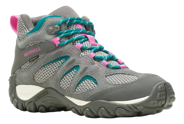 Botín Merrell Yokota 2 Mid WP Mujer Gris Roca Impermeable Trail