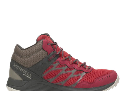 Botín Trekking Merrell Wildwood Mid WP Hombre Rojo Impermeable