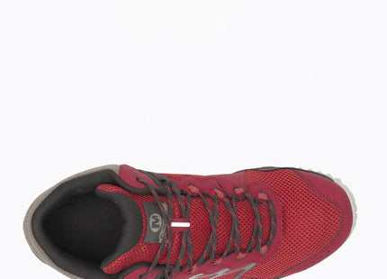Botín Trekking Merrell Wildwood Mid WP Hombre Rojo Impermeable
