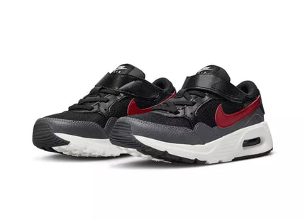 Zapatilla Nike Air Max SC Niño Negro Rojo Blanco Velcro