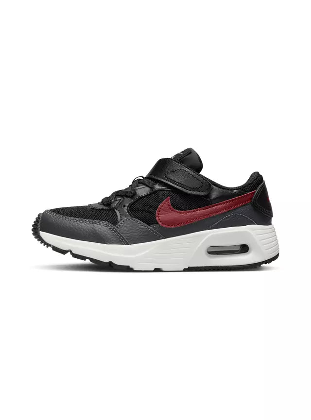 Zapatilla Nike Air Max SC Niño Negro Rojo Blanco Velcro