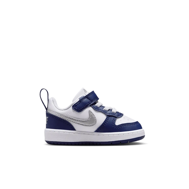 Zapatilla Nike Court Borough Low Recraft Niño Blanco Azul Velcro