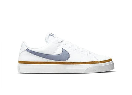 Zapatilla Nike Court Legacy Mujer Blanca Dorada Gris