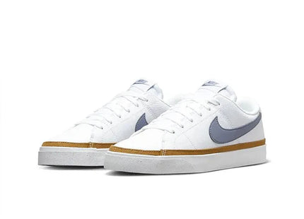 Zapatilla Nike Court Legacy Mujer Blanca Dorada Gris