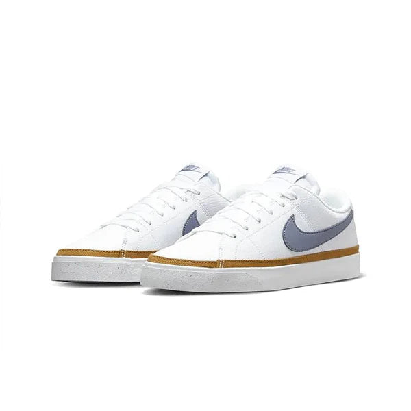 Zapatilla Nike Court Legacy Mujer Blanca Dorada Gris