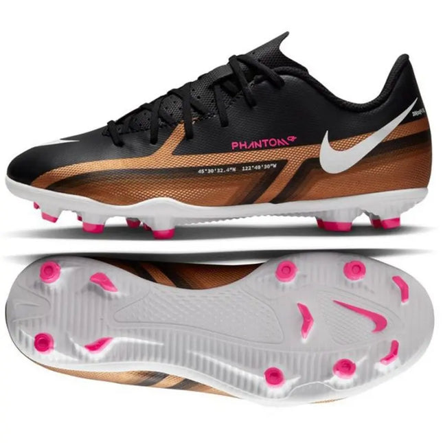 Botín Nike Phantom FG Junior Niño Naranja Fútbol Césped