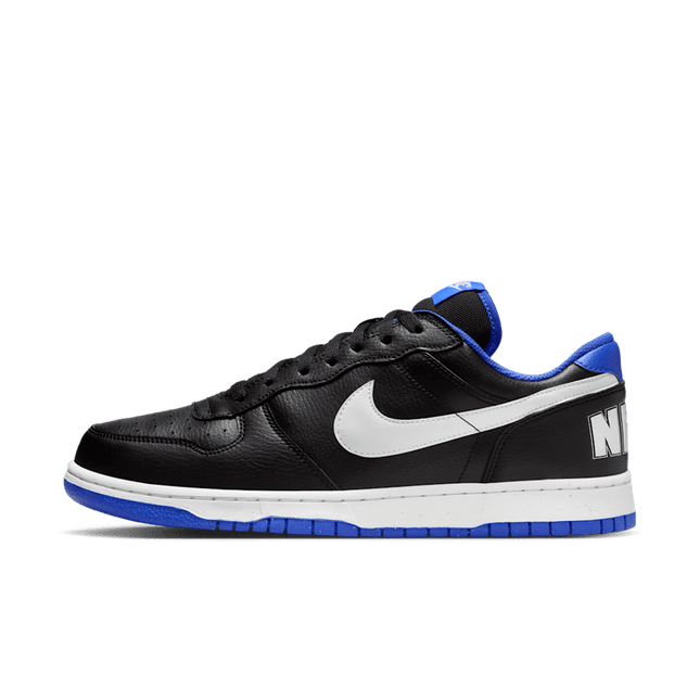 Zapatilla Nike Big Nike Low Hombre Negro Blanco Azul Cuero
