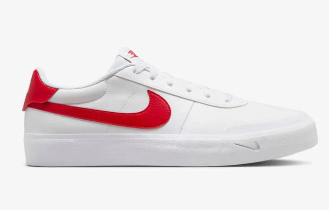 Zapatilla Nike Court Shot Hombre Blanco Rojo Urbana