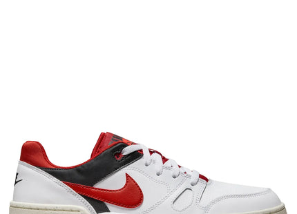 Zapatilla Nike Full Force Low Hombre Blanco Rojo Plataforma