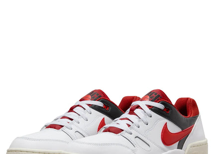 Zapatilla Nike Full Force Low Hombre Blanco Rojo Plataforma