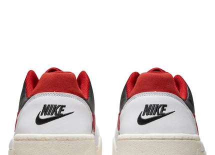 Zapatilla Nike Full Force Low Hombre Blanco Rojo Plataforma