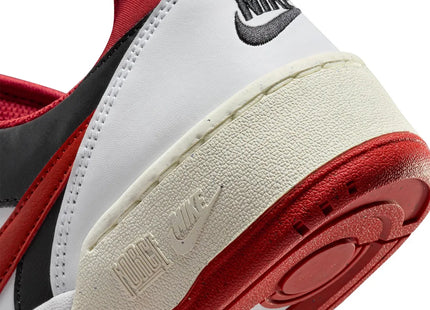 Zapatilla Nike Full Force Low Hombre Blanco Rojo Plataforma
