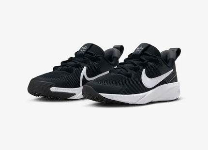 Zapatilla Nike Star Runner 4 Niño Negro Blanco Presillas