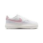 Zapatilla Nike Court Vision Alta Mujer Blanco Rosa Talón Ángulo