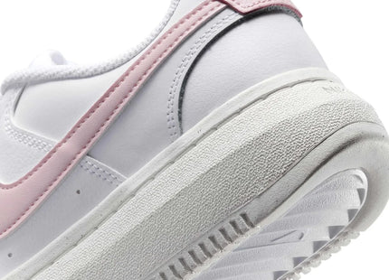 Zapatilla Nike Court Vision Alta Mujer Blanco Rosa Talón Ángulo