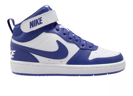 Zapatilla Nike Court Borough Mid 2 Niño Blanco Azul Velcro