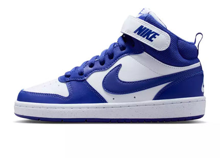 Zapatilla Nike Court Borough Mid 2 Niño Blanco Azul Velcro