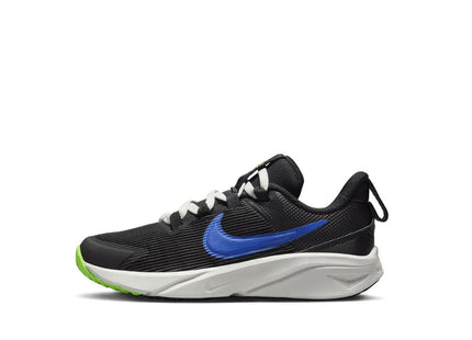 Zapatilla Nike Star Runner 4 Niño Negro Azul Presillas