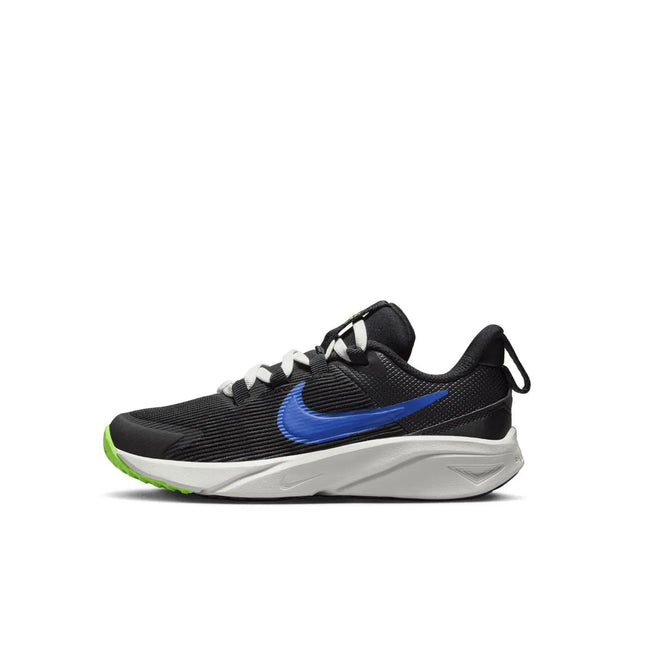 Zapatilla Nike Star Runner 4 Niño Negro Azul Presillas
