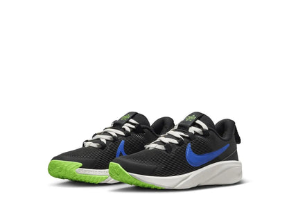 Zapatilla Nike Star Runner 4 Niño Negro Azul Presillas