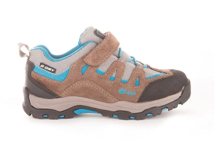 Zapatilla Lippi Puelo CS Low Niño Café Azul B-Dry Velcro