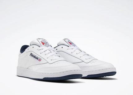Zapatilla Reebok Club C 85 Hombre Blanco Azul Marino Retro