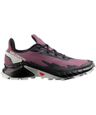 Zapatilla Salomon Alphacross 4 Mujer Gris Moonscape Negro Trail