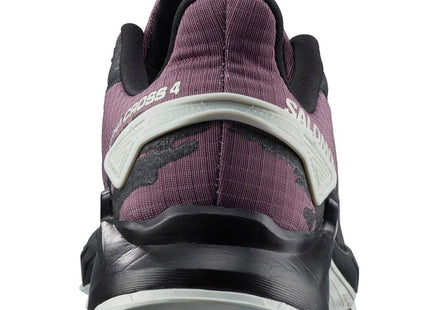 Zapatilla Salomon Alphacross 4 Mujer Gris Moonscape Negro Trail