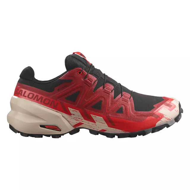 Zapatilla Salomon Speedcross 6 GTX Hombre Negro Rojo Trail