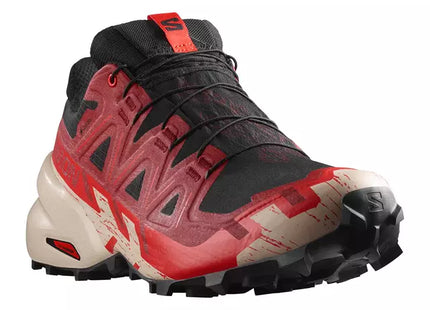 Zapatilla Salomon Speedcross 6 GTX Hombre Negro Rojo Trail