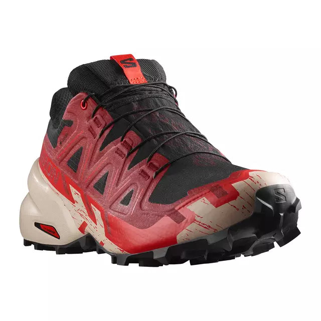 Zapatilla Salomon Speedcross 6 GTX Hombre Negro Rojo Trail