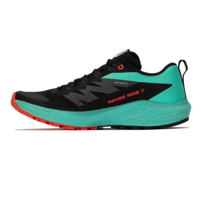 Zapatilla Salomon Sense Ride 5 Hombre Negro Bay Cherry Trail
